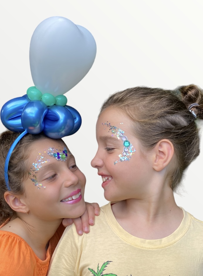 ballons glitter gems